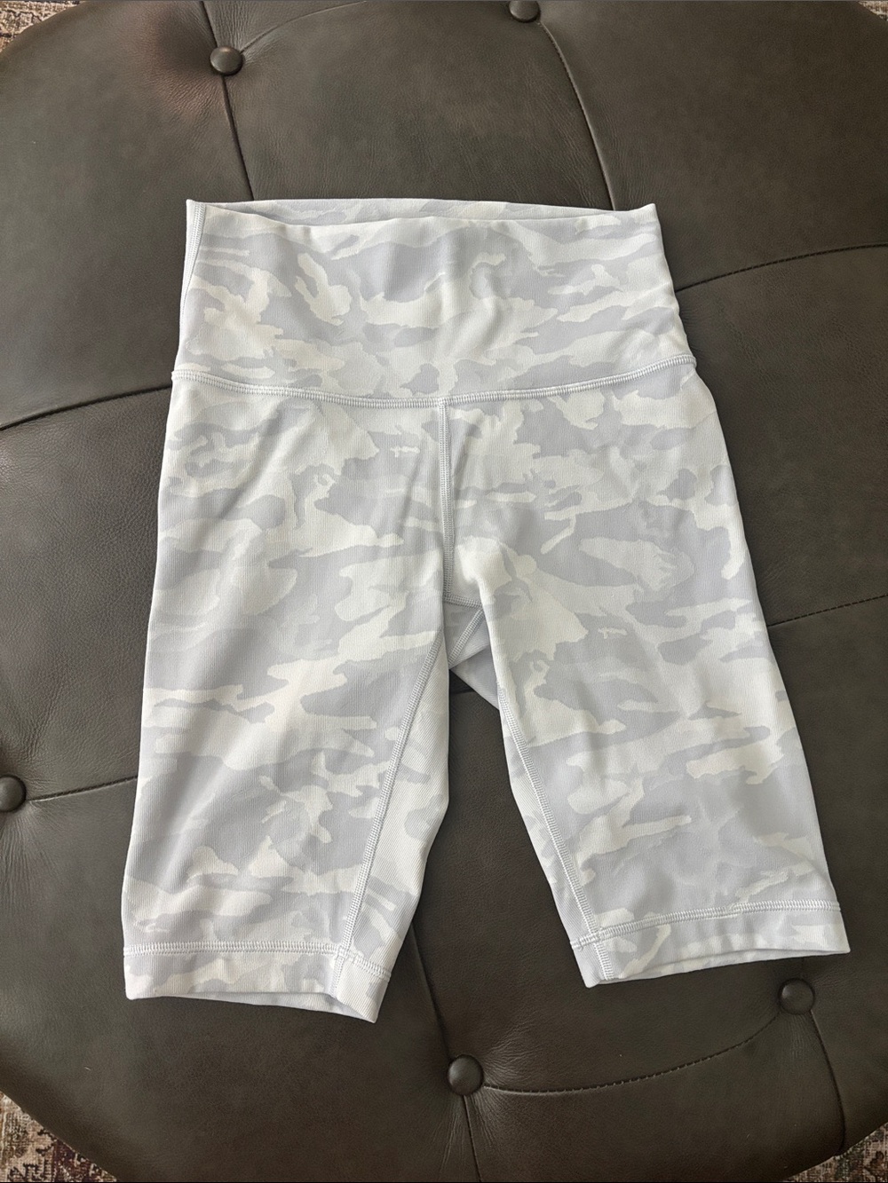 lululemon athletica White Camo biker shorts